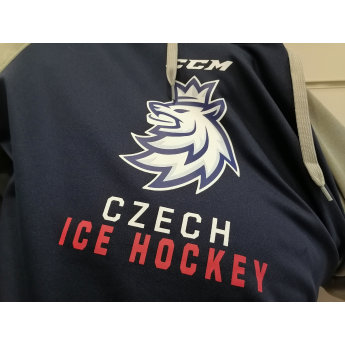 Hokejové reprezentácie pánska mikina s kapucňou Czech Republic Logo Lev CCM Pullover Hood Klokanka