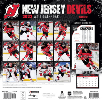 New Jersey Devils kalendár 2022 wall calendar