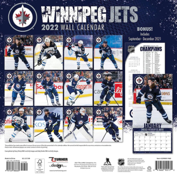 Winnipeg Jets kalendár 2022 wall calendar
