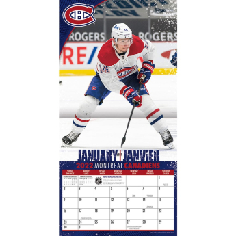 Montreal Canadiens kalendár 2022 wall calendar