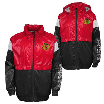 Chicago Blackhawks detská bunda goal line stance full-zip windbreaker