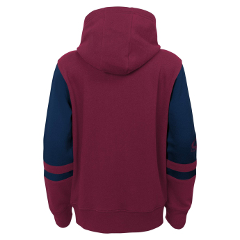 Colorado Avalanche detská mikina s kapucňou faceoff colorblocked fleece full-zip