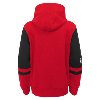 Chicago Blackhawks detská mikina s kapucňou faceoff colorblocked fleece full-zip