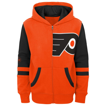 Philadelphia Flyers detská mikina s kapucňou faceoff colorblocked fleece full-zip
