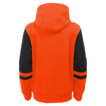 Philadelphia Flyers detská mikina s kapucňou faceoff colorblocked fleece full-zip