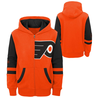 Philadelphia Flyers detská mikina s kapucňou faceoff colorblocked fleece full-zip