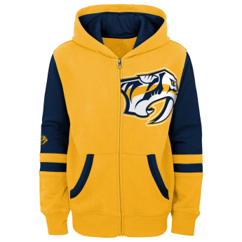 Nashville Predators detská mikina s kapucňou faceoff colorblocked fleece full-zip