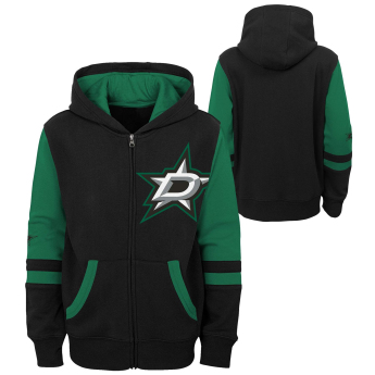 Dallas Stars detská mikina s kapucňou faceoff colorblocked fleece full-zip