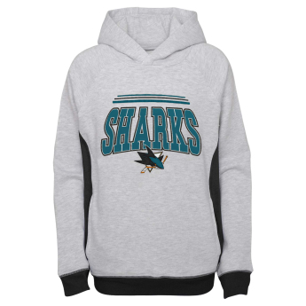 San Jose Sharks detská mikina s kapucňou power play raglan pullover