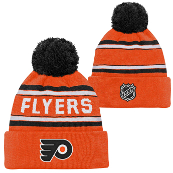 Philadelphia Flyers detská zimná čiapka wordmark cuffed pom