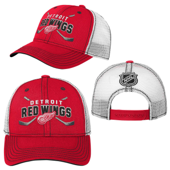 Detroit Red Wings detská čiapka baseballová šiltovka core lockup trucker snapback