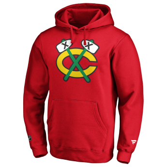 Chicago Blackhawks pánska mikina s kapucňou mid essentials crest graphic hoodie red