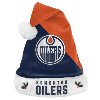 Edmonton Oilers zimná čiapka foco colorblock santa hat