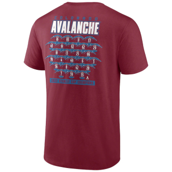 Colorado Avalanche pánske tričko 2022 Stanley Cup Champions Jersey Roster