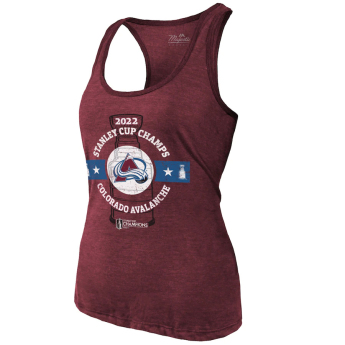 Colorado Avalanche dámske tričko 2022 Stanley Cup Champions Racerback Tank Top purple