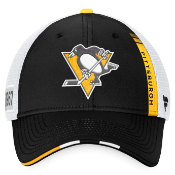 Pittsburgh Penguins čiapka baseballová šiltovka 2022 NHL Draft Authentic Pro On Stage Trucker Adjustable