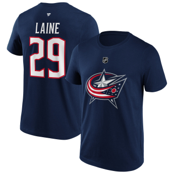 Columbus Blue Jackets pánske tričko Patrick Laine #29 Name & Number Graphic navy