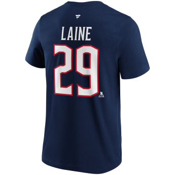 Columbus Blue Jackets pánske tričko Patrick Laine #29 Name & Number Graphic navy