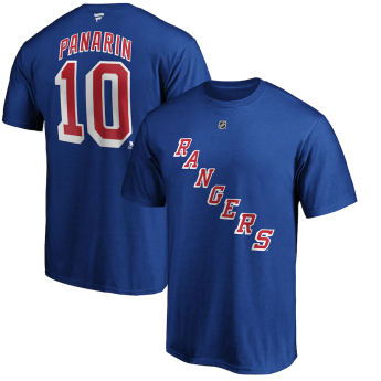 New York Rangers pánske tričko Artemi Panarin Name & Number T-Shirt - Royal