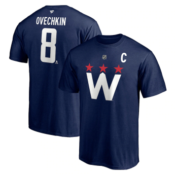 Washington Capitals pánske tričko Alexander Ovechkin Name & Number 2020/21 Alternate T-Shirt - Navy