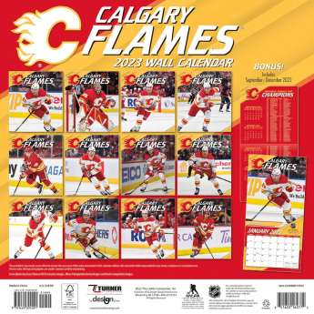 Calgary Flames kalendár 2023 Wall Calendar