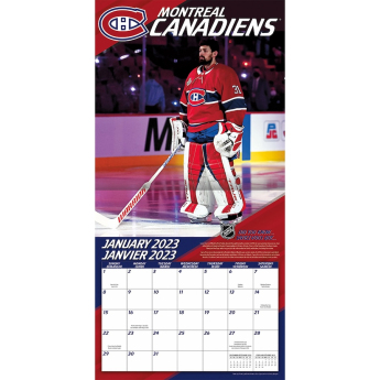 Montreal Canadiens kalendár Carey Price #31 2023 Wall Calendar