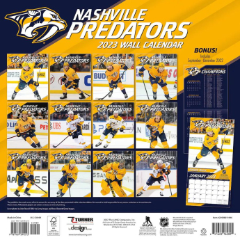 Nashville Predators kalendár 2023 Wall