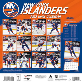 New York Islanders kalendár 2023 Wall Calendar