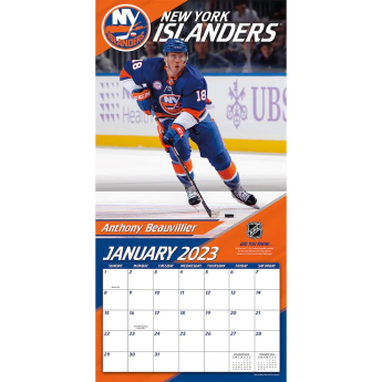New York Islanders kalendár 2023 Wall Calendar