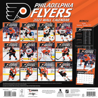 Philadelphia Flyers kalendár 2023 Wall Calendar