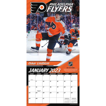 Philadelphia Flyers kalendár 2023 Wall Calendar