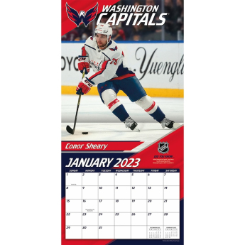 Washington Capitals kalendár 2023 Wall Calendar