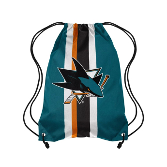 San Jose Sharks gymsak FOCO Team Stripe Drawstring Backpack