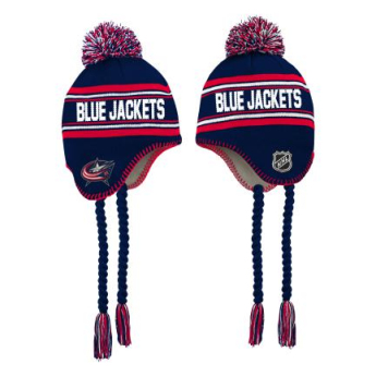 Columbus Blue Jackets detská zimná čiapka Jacquard Tassel