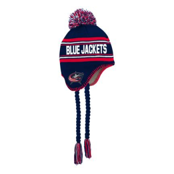 Columbus Blue Jackets detská zimná čiapka Jacquard Tassel