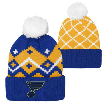 St. Louis Blues detská zimná čiapka Patchwork Cuffed Knit