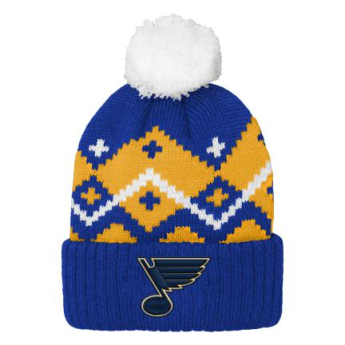 St. Louis Blues detská zimná čiapka Patchwork Cuffed Knit