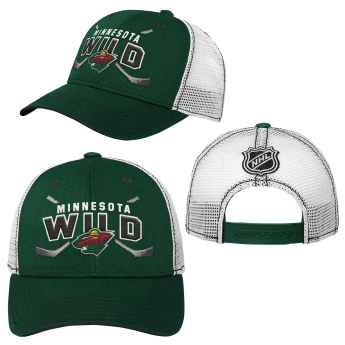 Minnesota Wild detská čiapka baseballová šiltovka Core Lockup Trucker Snapback