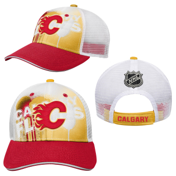 Calgary Flames detská čiapka baseballová šiltovka Paint Splatter Fashion Meshback