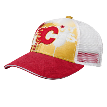 Calgary Flames detská čiapka baseballová šiltovka Paint Splatter Fashion Meshback