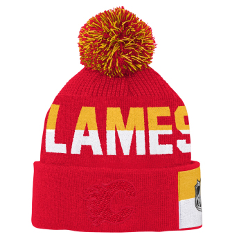 Calgary Flames detská zimná čiapka Faceoff Jacquard Knit