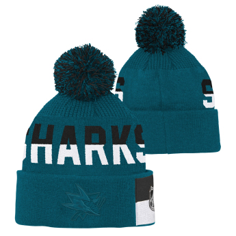 San Jose Sharks detská zimná čiapka Faceoff Jacquard Knit