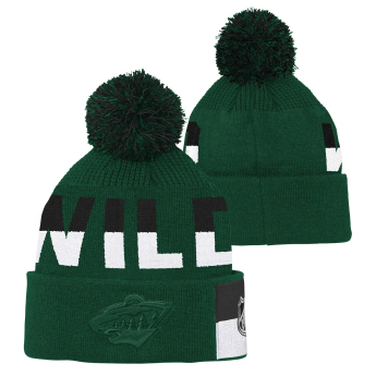 Minnesota Wild detská zimná čiapka Faceoff Jacquard Knit