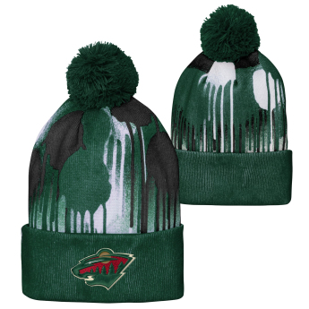 Minnesota Wild detská zimná čiapka Paint Splatter Cuffed