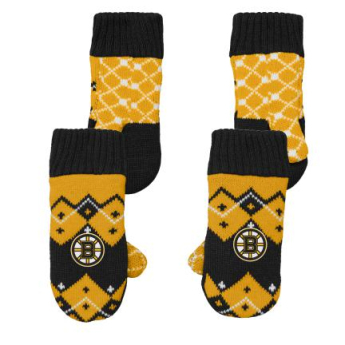 Boston Bruins detské rukavice Fleece Lined Patchwork