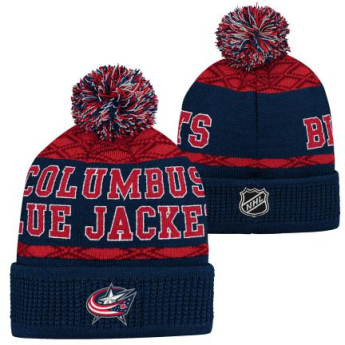 Columbus Blue Jackets detská zimná čiapka Puck Pattern Cuffed