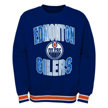 Edmonton Oilers detská mikina s kapucňou Blueliner Crew Neck