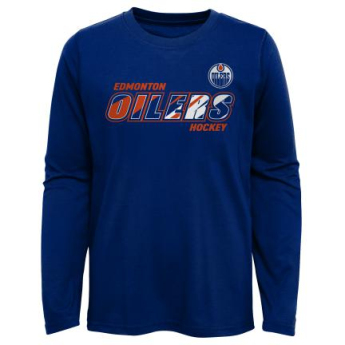 Edmonton Oilers detské tričko s dlhým rukávom Rink Reimagined LS Ultra blue