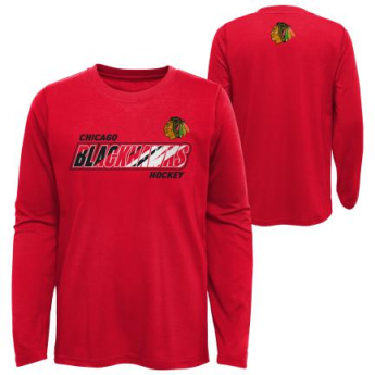 Chicago Blackhawks detské tričko s dlhým rukávom Rink Reimagined LS Ultra red