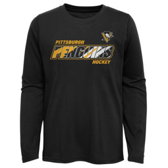 Pittsburgh Penguins detské tričko s dlhým rukávom Rink Reimagined LS Ultra black
